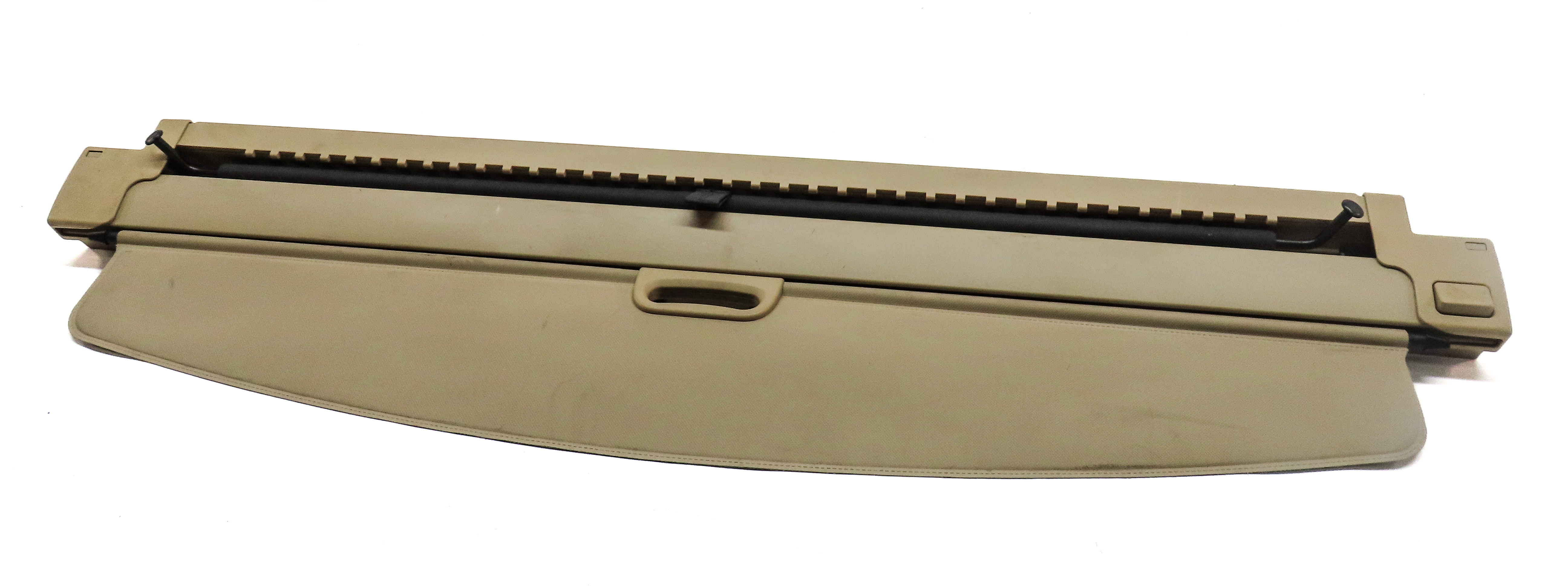 2011-2017 BMW X3 (F25) REAR TRUNK HATCH LUGGAGE CARGO COVER w/ NETTING (BEIGE) — exact item pictured
